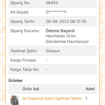 Nare Giyim Tedarik Ve Kargo Sorunu