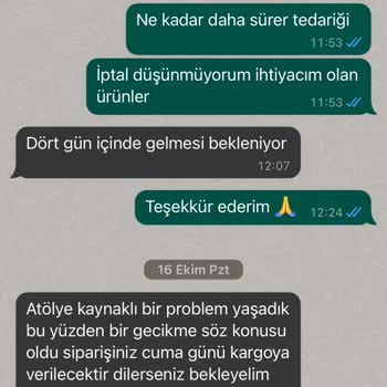 Nare Giyim Tedarik Ve Kargo Sorunu