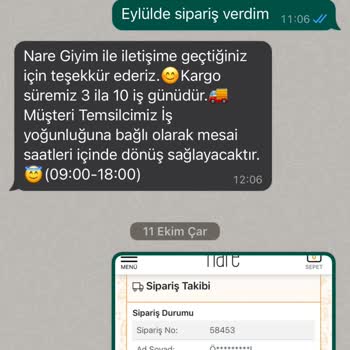 Nare Giyim Tedarik Ve Kargo Sorunu