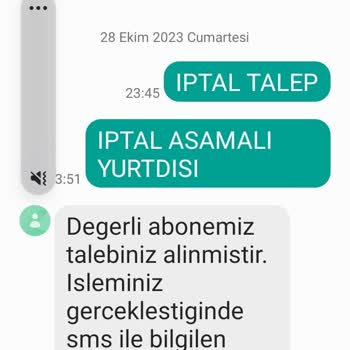 Vodafone Yurt Dışı Aşamalı Koruma Paketi Hatası