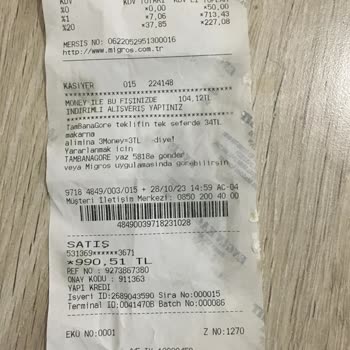 Migros'un Kasap Reyonu Hakkında