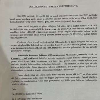 LG Nano TV Panel Arızası