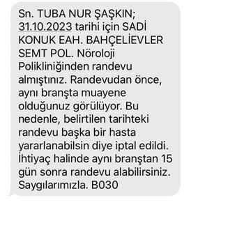 MHRS (Merkezi Hekim Randevu Sistemi) Randevumu Otomatik İptal Ettiler
