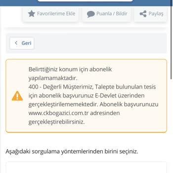 CK Boğaziçi Elektrik Elektrik Abonelik İşlemleri