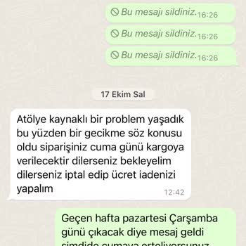 Nare Butik Para İadesi Yapmıyor