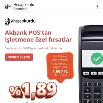 Akbank Ve Hesapkurdu Reklamında Vaat Edilen Chip Para Yüklenmedi