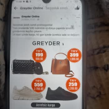 Greyder Sahte Hesapta Alışveriş