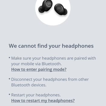 JBL Audio Systems Bluetooth Kulaklık Ses Sorunu