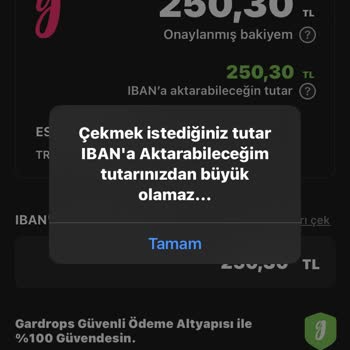 Gardrops Para Yatırma Sorunu