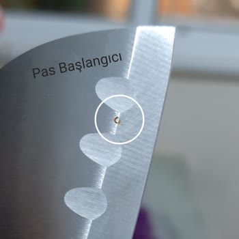 Tefal Paslanmaz Santoku Bıçak Paslandı