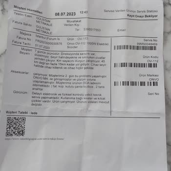 Onvo 112 Şikayet Var