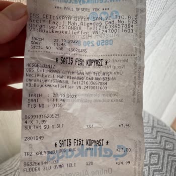 Çetinkaya Market Raf Etiketi / Kasa Fiyatı Uygunsuzluğu