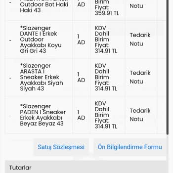 Slazenger Marka Spor Ayakkabı Numarası Sorunu