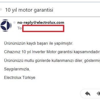 Electrolux Türkiye Pişmanlıktır. 10 Yıl Motor Garantisi (! )