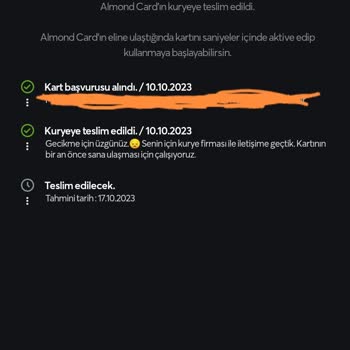 Papara Kartım Elime Ulaşmadı