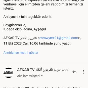 Kidega 1 Ay Önce 2 Kitap Sipariş Verdim Hala Göndermediler