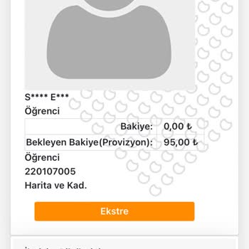 Ziraat Bankası Düzce Üniversitesi Yemek Kartı Bekleyen Provizyon