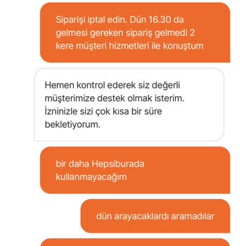 Hepsiburada Siparişinde Teslimat Sorunu