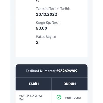 Aras Kargo Yanlış Kişiye Teslim