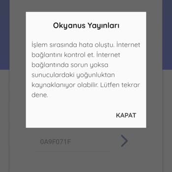 Okyanus Yayıncılık Kod Başlık Okunmuyor