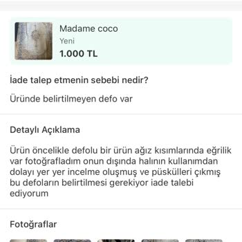 Dolap Uygulaması Ürün İnceleme Departmanının Eksik Bilgisi