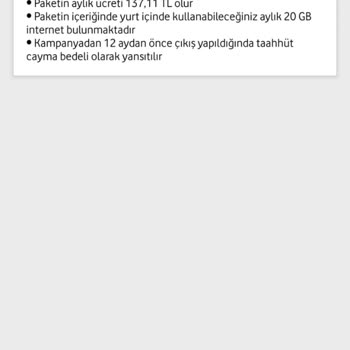 Vodafone Redbox Paket İptali