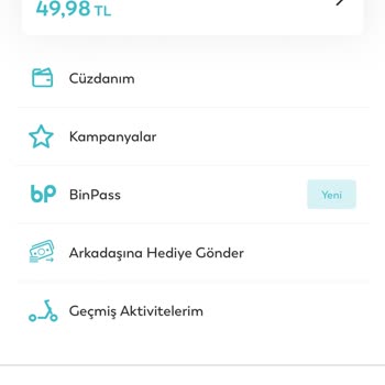 BinBin Cüzdandaki Para İadesi