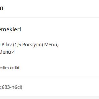 Yemek Sepeti Eksik Ürün İadesi