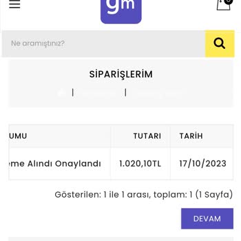 Geldimarket 15 Gün Oldu Ürünü Göndermedi