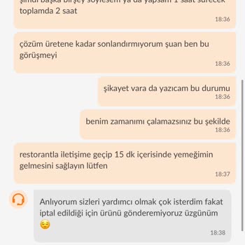 Trendyol Onayım Olmadan İptal Edilen Sipariş