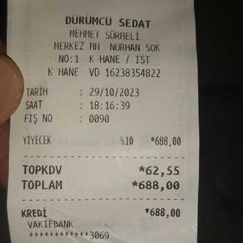 Dürümcü Sedat Usta Kaba Davranış Müşteriye Diklenme