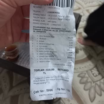 Köfteci Yusuf Sipariş Edilen Ürünün Soğuk Olması
