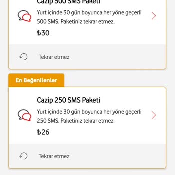 Vodafone Ek SMS Alamama
