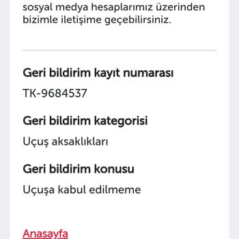 Anadolu Jet Uçuşa Kabul Eden Personelin Olmaması