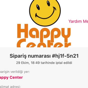 Yemeksepeti Mahalle Happy Center Mağduriyeti