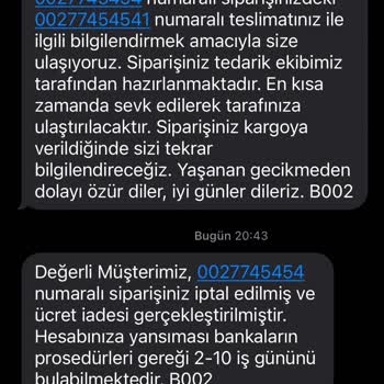 Penti Hiçbir Gerekçe Göstermeden Sipariş İptali!