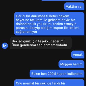 Getirin Tüketici İle Dalga Geçmesi