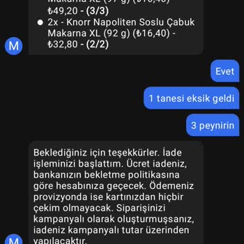 Getirin Tüketici İle Dalga Geçmesi
