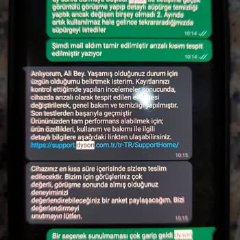 Dyson V10 Extra Kronik Tetik Sorunu 6 Ayda 2. Kez Tamire Gidiyor