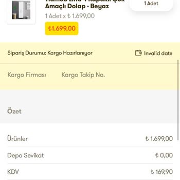 Cepte Şok Mobilya Siparişim 1 Aydan Fazladır Teslim Edilmiyor.