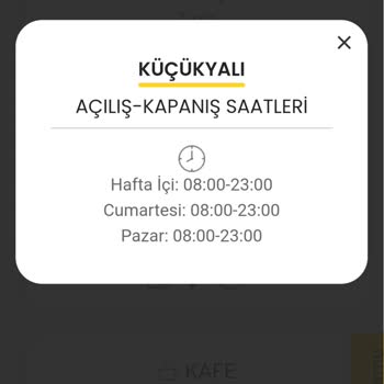 Beltur Küçükyalı Çalışma Saatleri