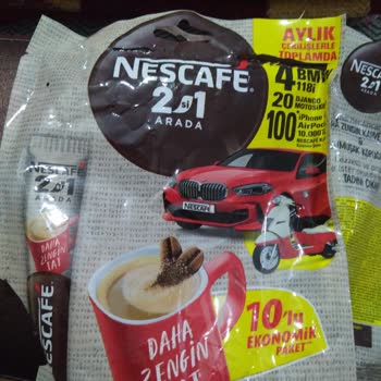 Nescafe 3'ü 1 Arada Çoklu Pakete Şifre Konulmaması.