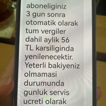 Türk Telekom 9222 Den Gelen Abonelik Mesajı