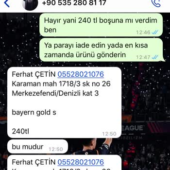Formaulkesi (Instagram) Ürünümü Geri Gelmedi