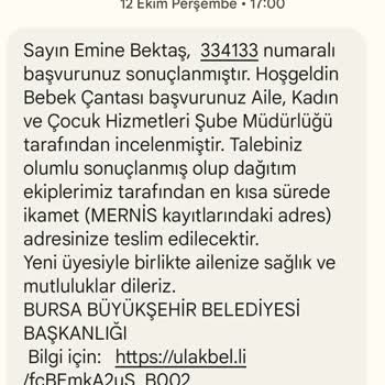 Bursa Büyükşehir Belediyesi Bursa BB Hoşgeldin Çantam Gelmedi.