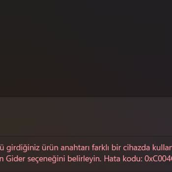 Sağlam Lisans'tan Aldığım Win 11 Pro OEM Ürün Anahtarı Çalışmıyor