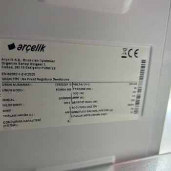 Arçelik İçindeki Gıdaları Bozuyor