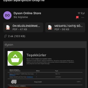 Dyson İademi Bir Türlü Ödemedi