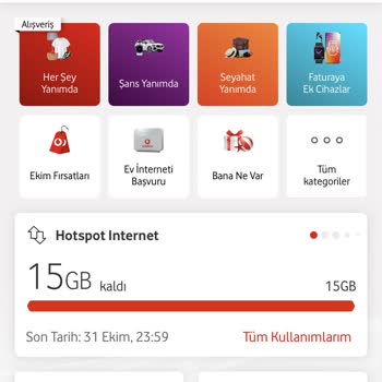 Vodafone Tarife Yanıltıcılığı 15 GB Hotspot İnternet