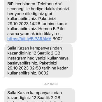 Turkcell' Hediyemi Vermediler.